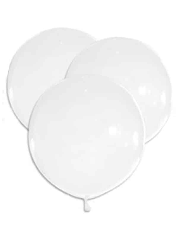 Latexballon Luftballon Ballon Dekoration Hochzeit 5 Stück weiss 47 cm