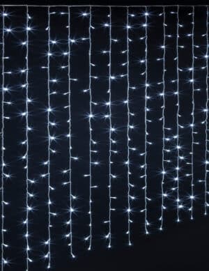 Leuchtender Weihnachts-Vorhang 150 LEDs weiß 140 x 90 cm