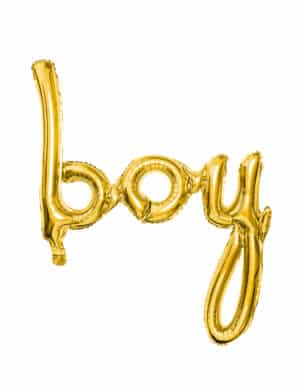 Luftballon boy Babyparty-Deko gold 63