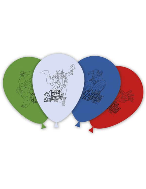 Luftballons Lizenzartikel Avengers 8 Stück bunt