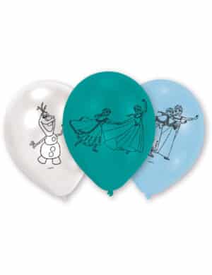 Luftballons Lizenzartikel Die Eiskönigin 6 Stück blau