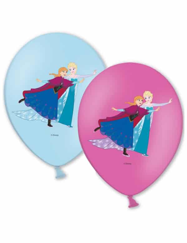 Luftballons Lizenzartikel Die Eiskönigin 6 Stück blau-lila
