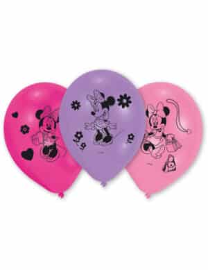 Luftballons Lizenzartikel Minnie Mouse 10 Stück lila-pink