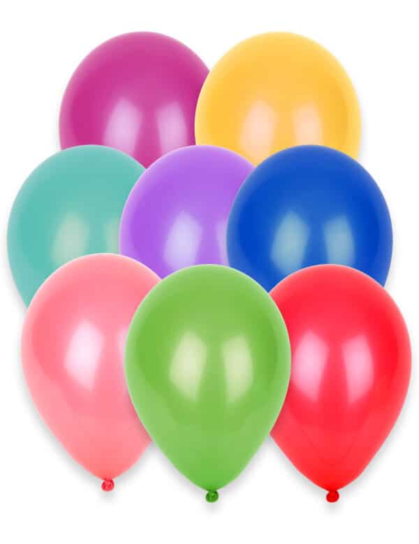 Luftballons Set 100 Stück bunt 27cm