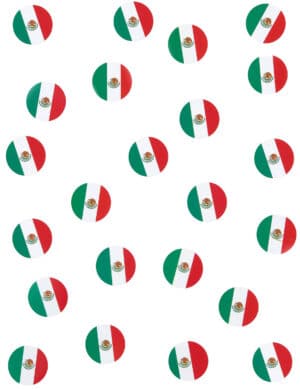 Mexiko-Konfetti Länder-Fanartikel 150 Stück grün-weiss-rot 40