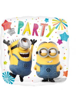 Minions Aluminium Ballon Partydeko bunt 43cm