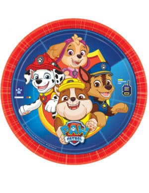 Paw Patrol-Pappteller 8 Stück bunt 23cm