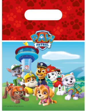 Paw Patrol-Partytüten 6 Stück bunt 23x16