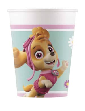 Paw Patrol-Trinkbecher Skye und Everest Tischdeko bunt 200ml