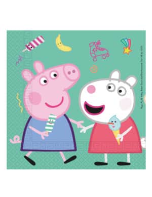 Peppa Wutz Papierservietten 20 Stück bunt 33 x 33 cm