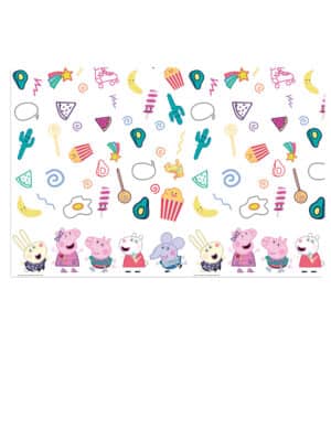 Peppa Wutz-Tischdecke Partyzubehör Kindergeburtstag bunt 120x180 cm