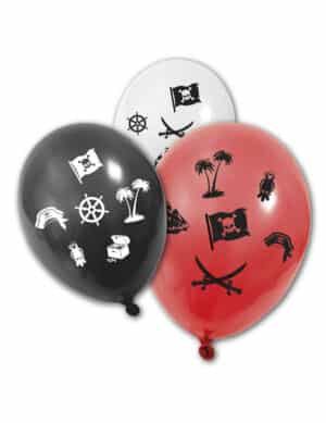 Piraten-Luftballons 8 Stück
