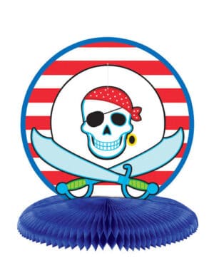 Piraten Party Tischdeko rot-weiss-blau 24cm