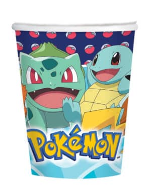 Pokémon-Trinkbecher Tisch-Deko 8 Stück bunt 250 ml