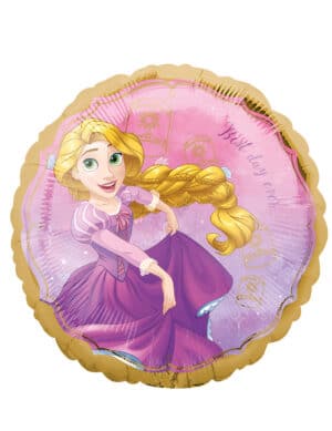 Rapunzel-Luftballon Disney Partydeko violett-gelb-gold 43 cm