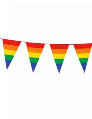 Regenbogen Wimpel-Girlande Party-Deko bunt 8m