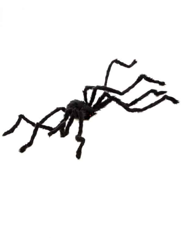 Riesenspinne Halloween-Deko schwarz 100cm