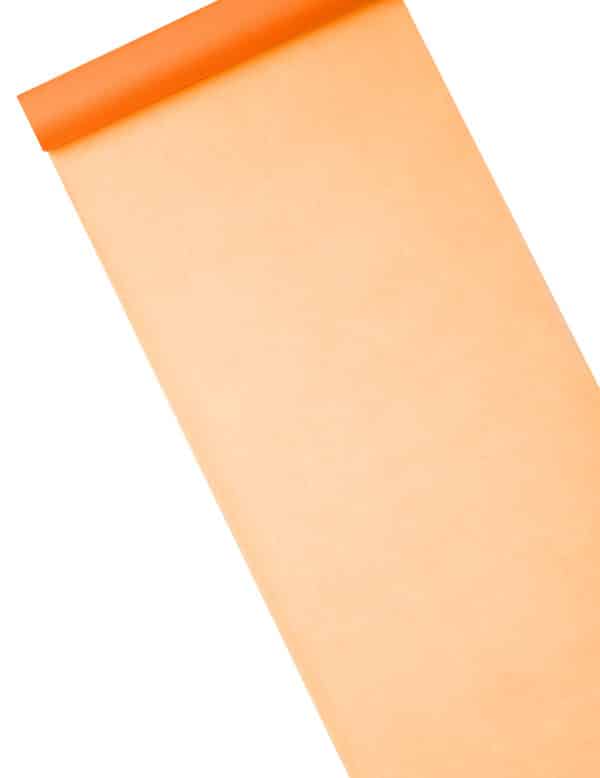 Schlichter Tischläufer Vlies orange 10m