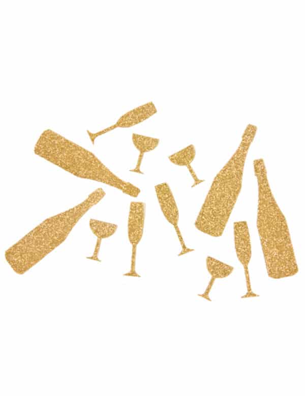 Silvester-Tischkonfetti Neujahrs-Partydeko gold 10g