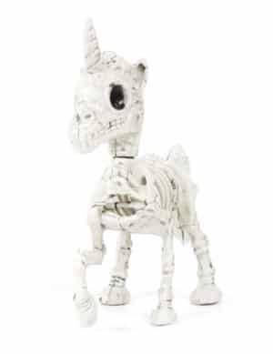 Skelett Einhorn Halloweendeko 18 cm