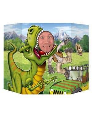 Stand-Tafel mit Dinosaurier-Motiv