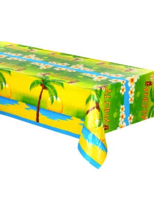 Tischdecke "Aloha" Hawaii-Muster bunt 135x270cm