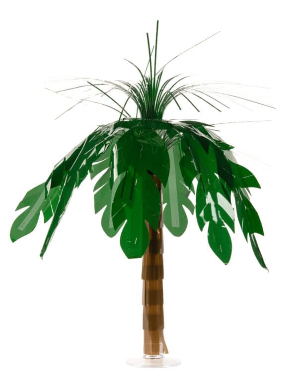 Tischdeko Palme grün-braun 45