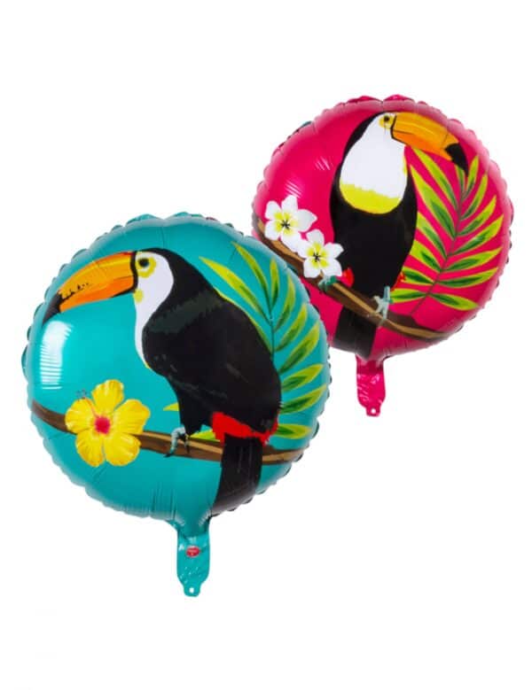Tukan-Luftballon Alu-Ballon Partydeko bunt 45 cm