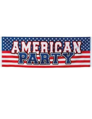 USA Banner Partydeko blau-weiss-rot 220 x 74cm