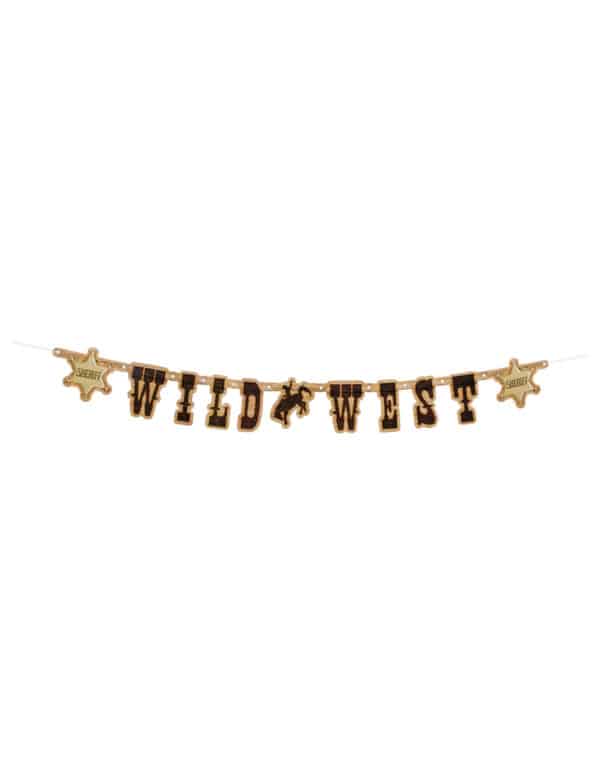 Wild West Party-Girlande bunt 1