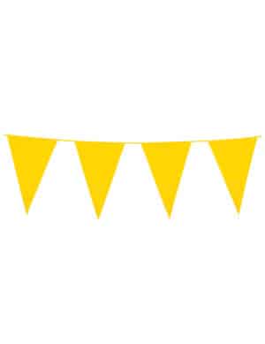 Wimpel-Girlande Party-Deko gelb 10m