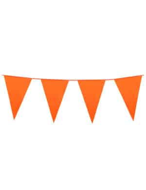 Wimpel-Girlande Party-Deko orange 10m