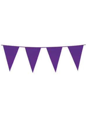Wimpel-Girlande Party-Deko violett 10m